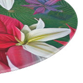 Planche À Découper Amaryllis Fleurs et pins (Coin)