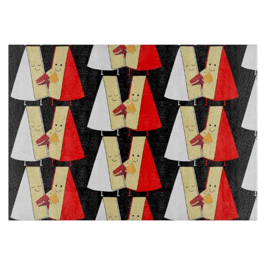 Planche À Découper Amateurs De Vins Et De Fromages (Devant)