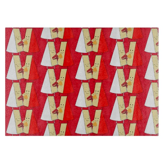 Planche À Découper Amateurs De Vins Et De Fromages (Devant)