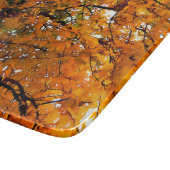 Planche À Découper Ambre Feuilles de l'automne (Coin)