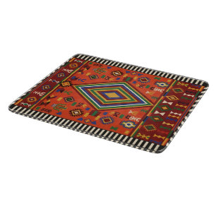 Planche À Découper Âme de nomade néon - Tapisserie géométrique tribal
