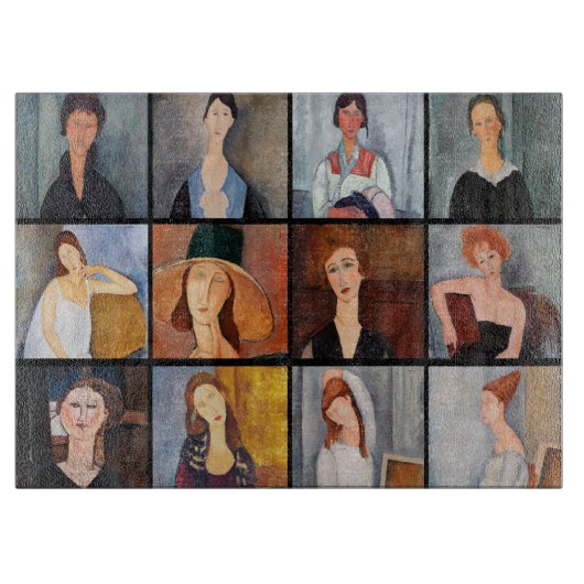 Planche À Découper Amedeo Modigliani - Collage de chefs-d'oeuvre (Devant)