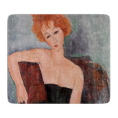 Planche À Découper Amedeo Modigliani - Robe de soirée pour filles rou (Devant)