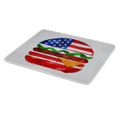 Planche À Découper America Burger (Peinture Blanche No. 1) (Coin)