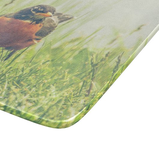 Planche À Découper American Robin Bird Green (Coin)