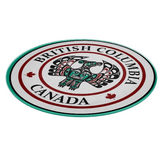 Planche À Découper Amérindien Noir Haida Art Thunderbird (Coin)