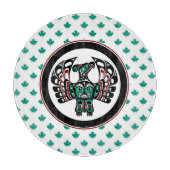 Planche À Découper Amérindien Noir Haida Art Thunderbird (Devant)