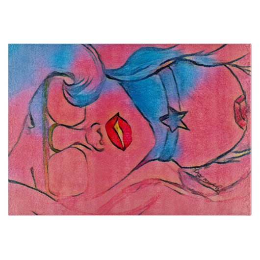 Planche À Découper Amethyst Vibes Edition 1 Glass Art (Devant)