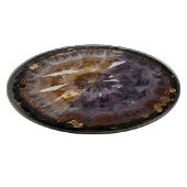 Planche À Découper Améthyste Citrine Géode Cristal Luxe (Coin)