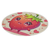 Planche À Découper Amour aux fraises adorable (Coin)