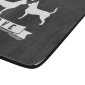 Planche À Découper Amour de chiwawas - silhouettes de chien avec le (Coin)