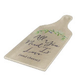 Planche À Découper Amour et fromage Aquarelle Verdure (Coin)