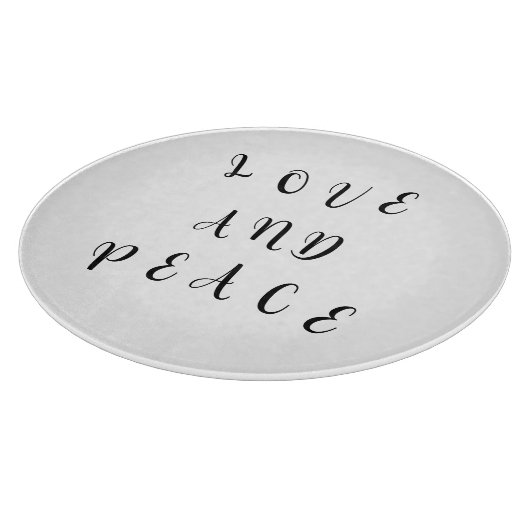 Planche À Découper Amour Et Paix (Coin)