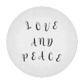 Planche À Découper Amour Et Paix (Devant)