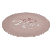 Planche À Découper Amour Rose Couleur Or Calligraphie Script (Coin)