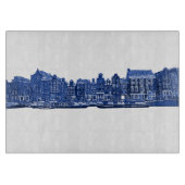 Planche À Découper Amsterdam en style Delft bleu (Devant)