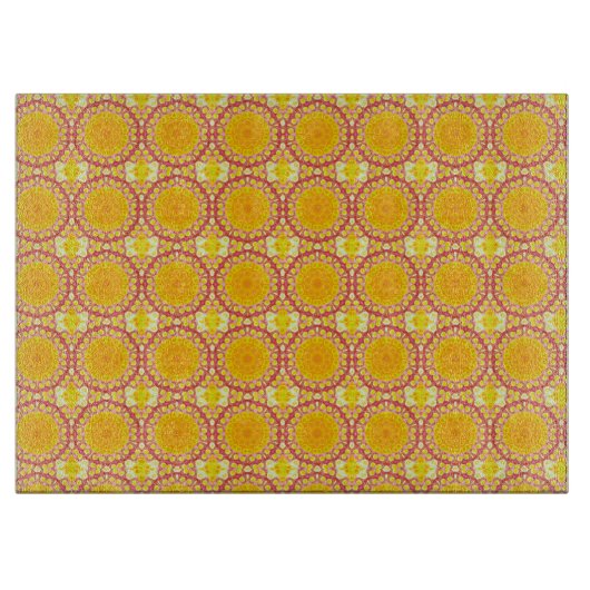Planche À Découper Amusant avec orange et rouge (Devant)