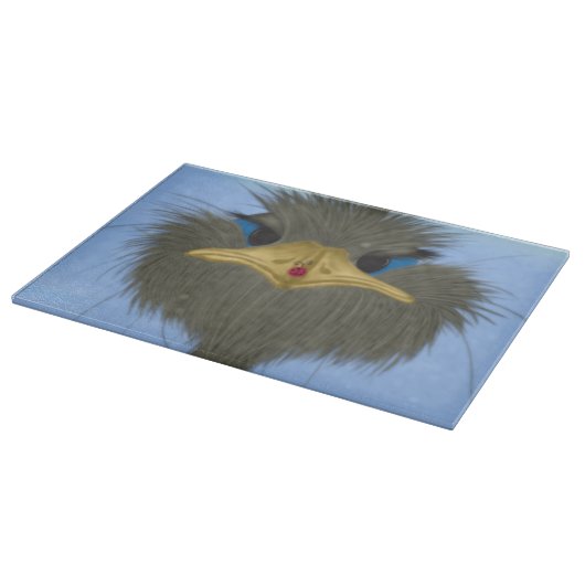 Planche À Découper Amusant Ostrich George Et Mignonne Ladybug (Coin)