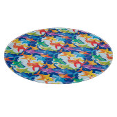 Planche À Découper Amusante fête de ballon d'anniversaire de requin a (Coin)