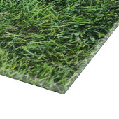 Planche À Découper Amusante herbe verte vraie texture photo motif pla (Coin)