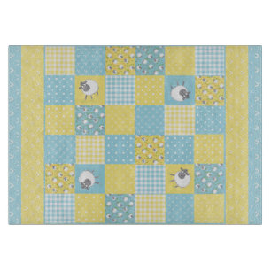 Planche À Découper Amusants Moutons gallois, Faux Patchwork, Planche 