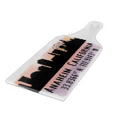 Planche À Découper Anaheim Skyline Latitude et Longitude (Coin)