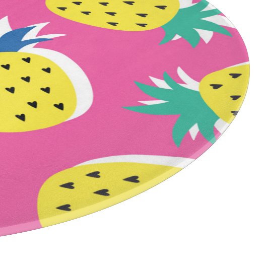 Planche À Découper Ananas Couleurs folles : Pop-Art chilien. (Coin)