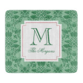 Planche À Découper Ananas de Noël festif Monogramme (Devant)