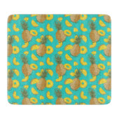 Planche À Découper Ananas En Couleur Turquoise (Devant)