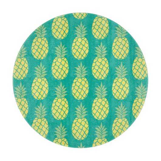 Planche À Découper Ananas en pastel (Devant)