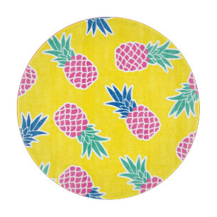 Planche À Découper Ananas Frenzy : Caricature Vintage.