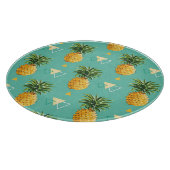 Planche À Découper Ananas lumineux sur le motif géométrique (Coin)