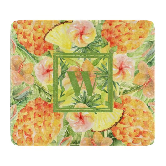 Planche À Découper Ananas monogrammes (Devant)