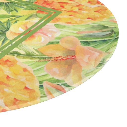 Planche À Découper Ananas Monogrammes (Coin)