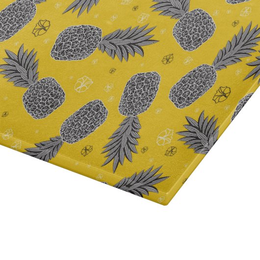 Planche À Découper Ananas Sur Or (Coin)
