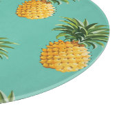 Planche À Découper Ananas tropicaux sur Teal (Coin)