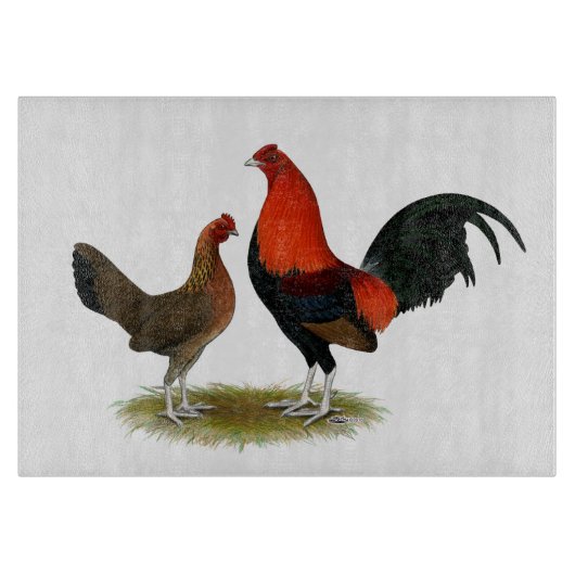 Planche À Découper Ancien jeu anglais Bantams : BB Red Pair (Devant)
