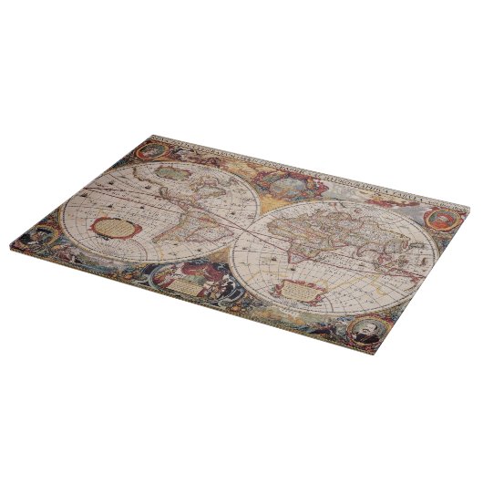 Planche À Découper Ancienne carte cartographique (Coin)