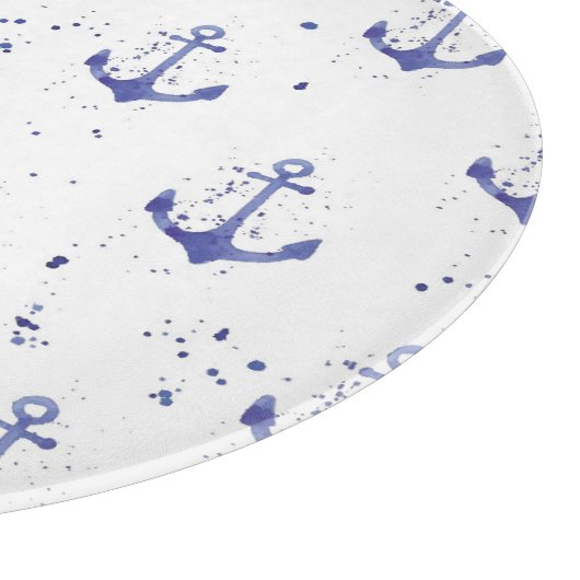 Planche À Découper Ancre d'aquarelle Motif 2 (Coin)