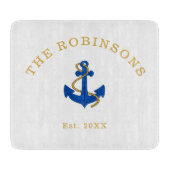 Planche À Découper Ancre nautique personnalisée (Devant)