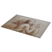 PLANCHE À DÉCOUPER ANGE JOUER LYRA SUR LES NUAGES (Coin)