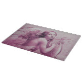 Planche À Découper ANGE JOUER LYRA SUR LES NUAGES Rose, Fuchsia (Coin)