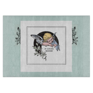 Planche À Découper Angel En Mémoire Amoureuse, Personnalisable, Vinta