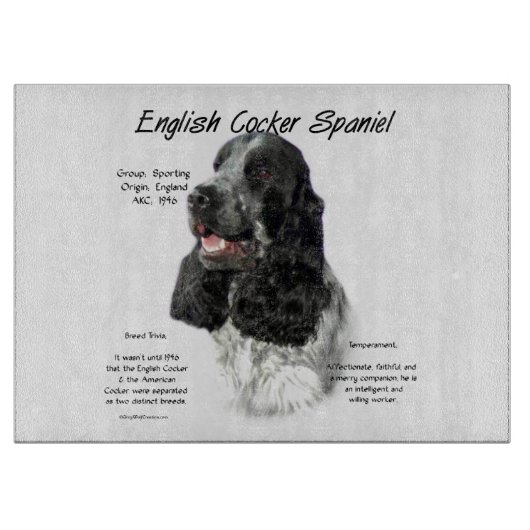 Planche À Découper Anglais Cocker Spaniel Cutting Board (Devant)