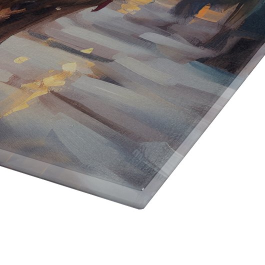 Planche À Découper Anglais Cocker Spaniel Noël Festin Saison (Coin)