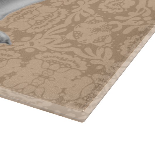 Planche à découper anglaise amicale de bouledogue (Coin)