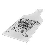 Planche à découper anglaise de bouledogue (Coin)