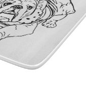 Planche à découper anglaise de bouledogue (Coin)