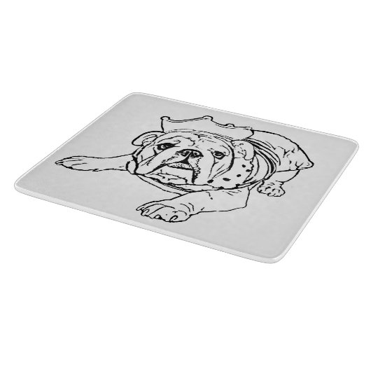 Planche à découper anglaise de bouledogue (Coin)