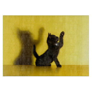 Planche À Découper Animaux de bébés cutest Black Cat Jouer